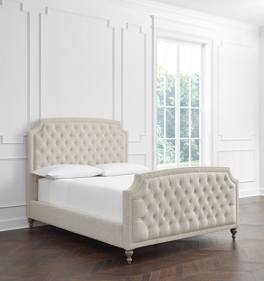 Ashville Upholstered Bed with Footboard