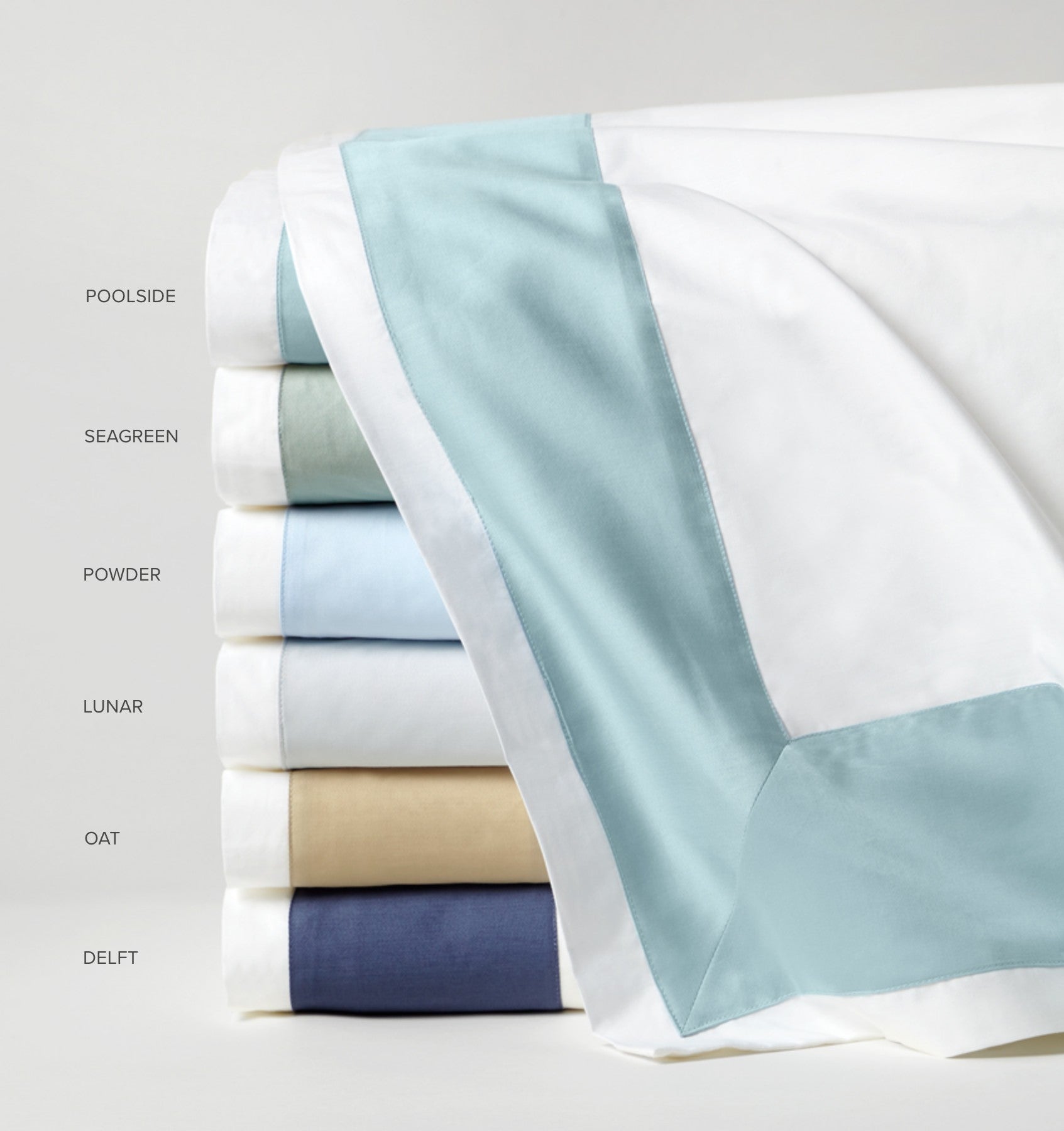 Casida Flat Sheet - Luxury Percale Flat Sheets | SFERRA