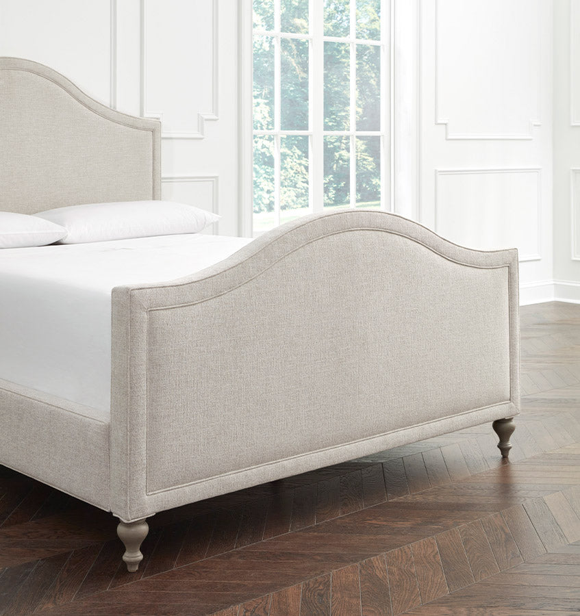Charlotte Upholstered Bed with Footboard