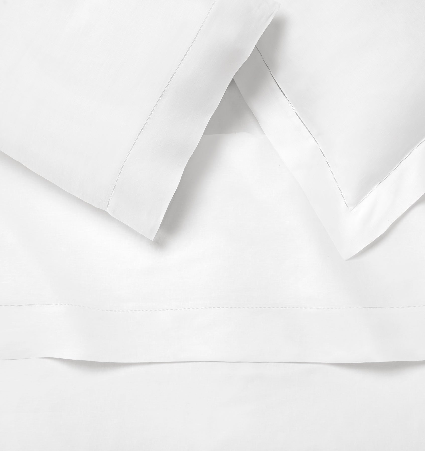 Classico Flat Sheets - White Linen Flat Sheets | SFERRA