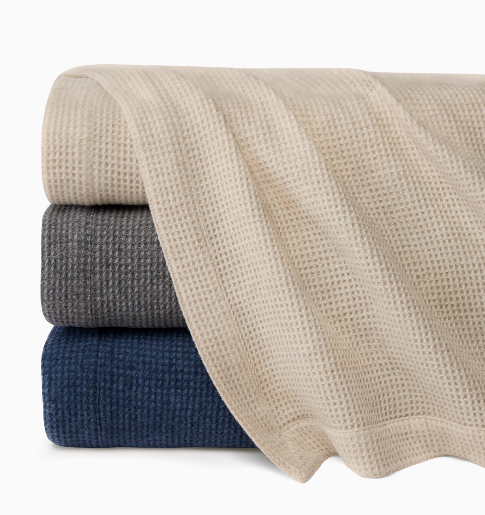 Talida Blanket Luxury Waffle Weave Wool Blanket SFERRA