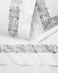 Saxon grey sham, flat sheet & pillowcase