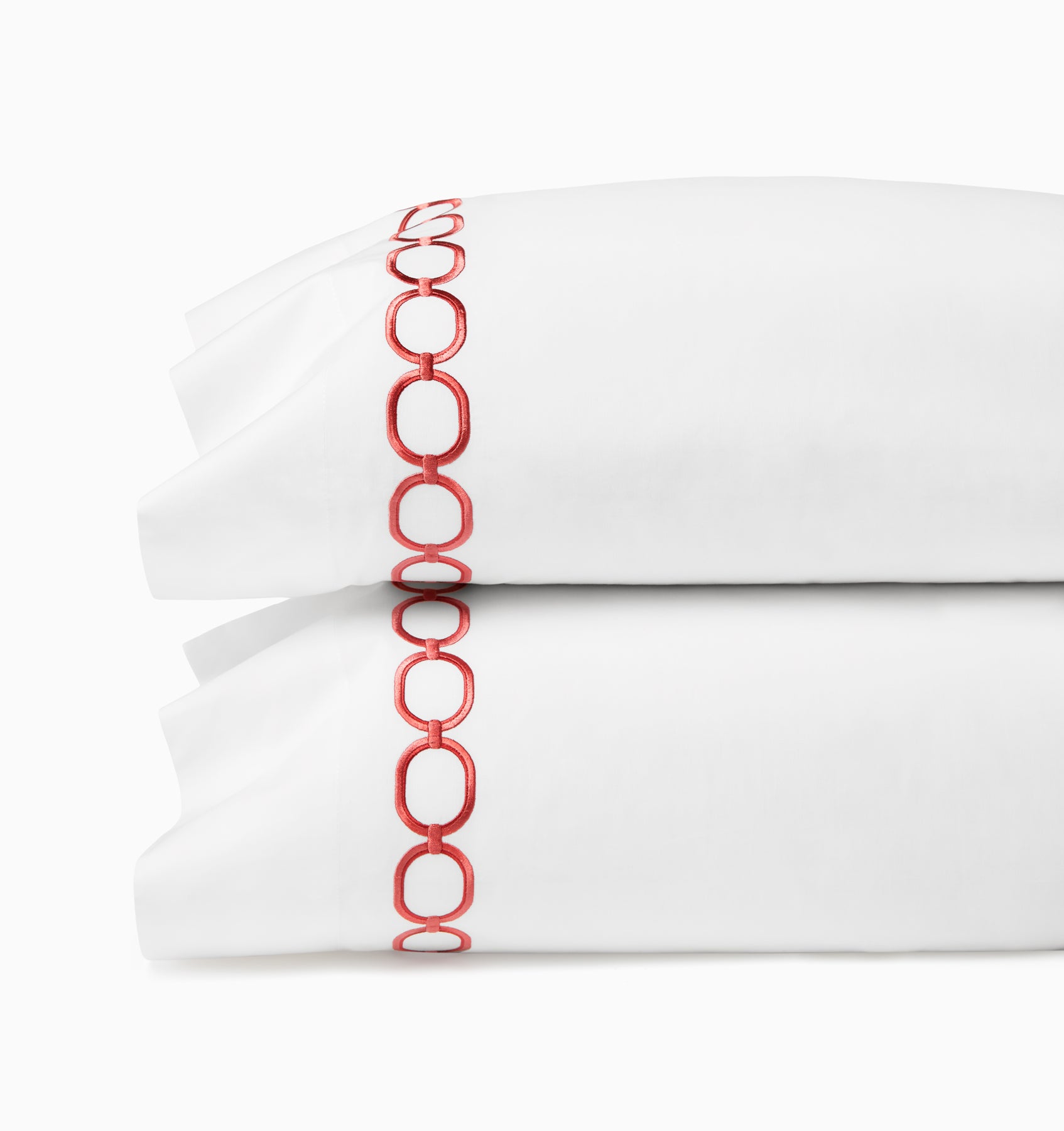 Catena Pillowcases - White Percale Pillowcases | SFERRA