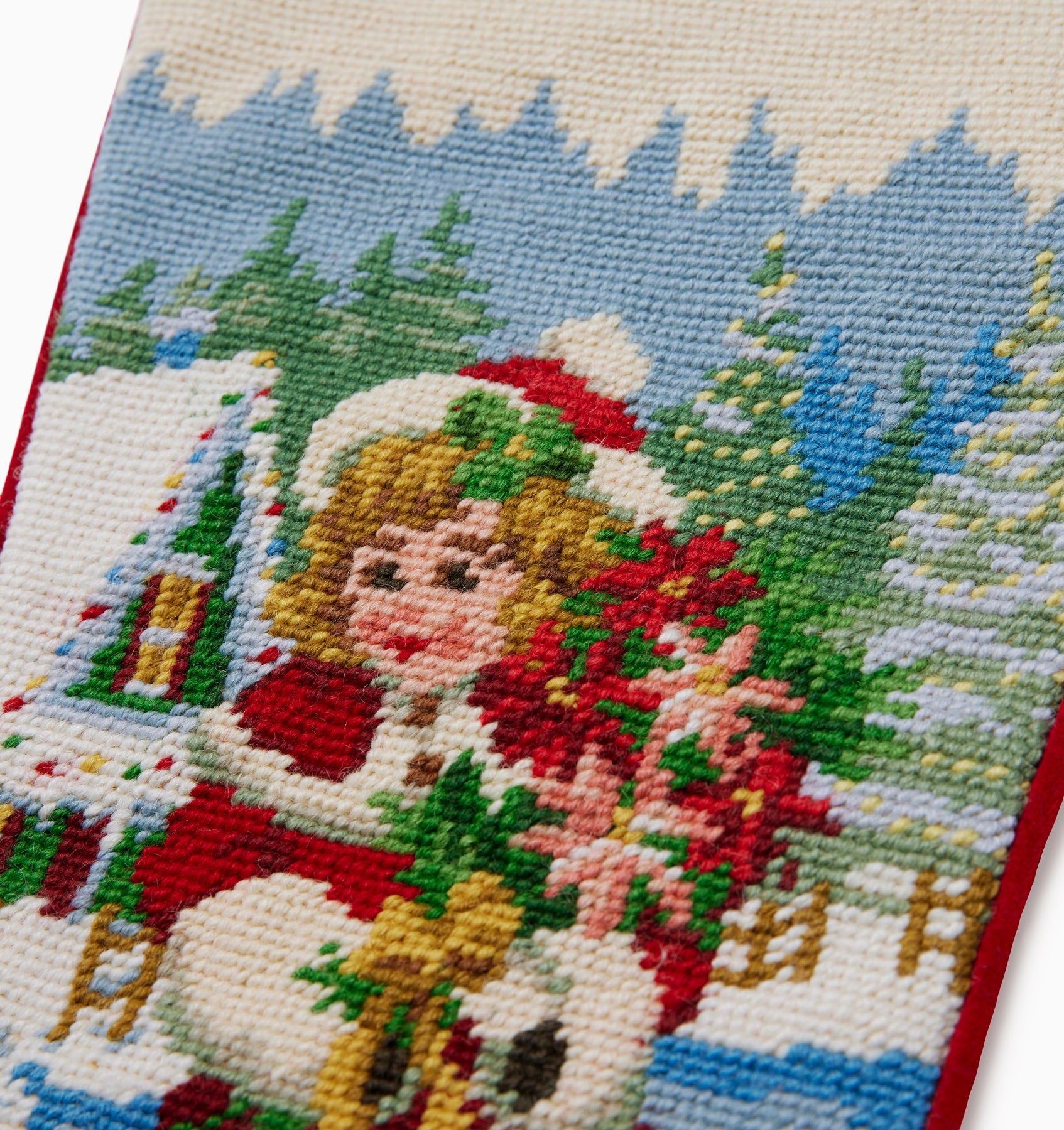 Ice Skater Girl Holiday Stocking | SFERRA