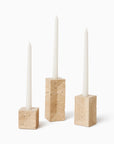 Travertino Candle Holders