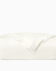 Ariel oyster duvet cover folded