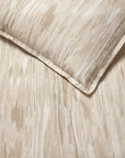 Brina sand duvet cover and sham