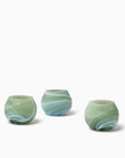 Giove clover glass blown votive holders