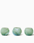 Giove clover glass blown votive holders