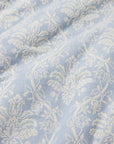 Isabella ivory/sea jacquard sham close up details and texture