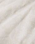 Isabella ivory/sand jacquard sham close u details and texture