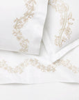 Isabella Ivory/sand sham, pillowcase and flat sheet