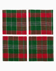 Cadet/navy Masseria plaid cocktail napkins