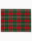 Masseria placemat in Emerald/Red on a white background