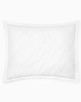 Palatino sham in white on a white background