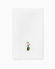 Fiorenza April daisy flower guest towel folded