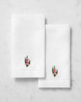 Fiorenza August Gladiolus flower guest towel set of two