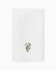 Fiorenza January snowdrop guest towel folded