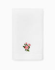 Fiorenza June rose flower guest towel folded