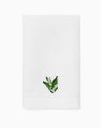 Fiorenza May Lily of the valley flower guest towel folded