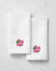 Fiorenza Nobember Peony flower guest towel set of two
