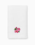 Fiorenza November Peony flower guest towel folded