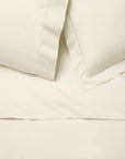 Luxor flat sheet, pillowcase and sham vignette in ivory