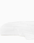 Luxor white flat sheet folded.