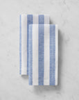 Stramare dinner napkins white/natural stacked.