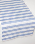 Stramare table runner in white/ocean