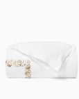 Tralicio white/sand duvet cover folded