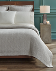 SFERRA Ondate is rendered in a two-toned yarn-dye weave that reminisces undulating wavelets.