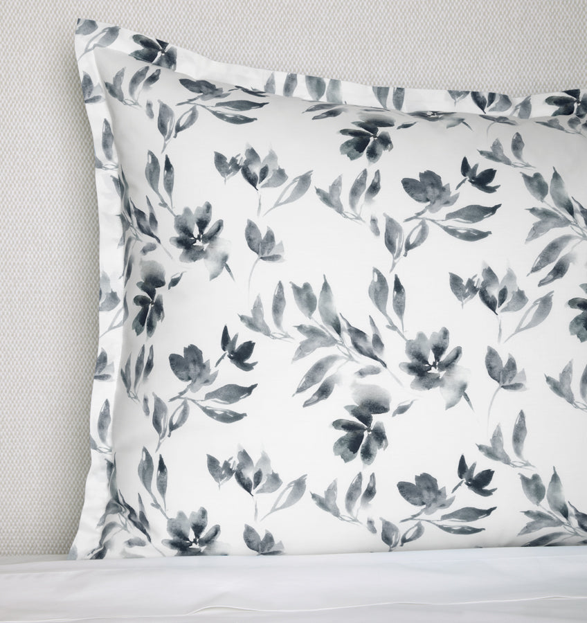 SFERRA Analisa Italian White Cotton Percale Pillow Sham – 200 Thread Count, Hemstitch Detail, Breathable & Machine Washable