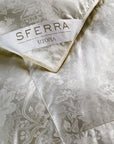 SFERRA's Utopia Down collection is culled from the Eider duck in Iceland and is renowned throughout the world as the most efficient insulation against the cold.