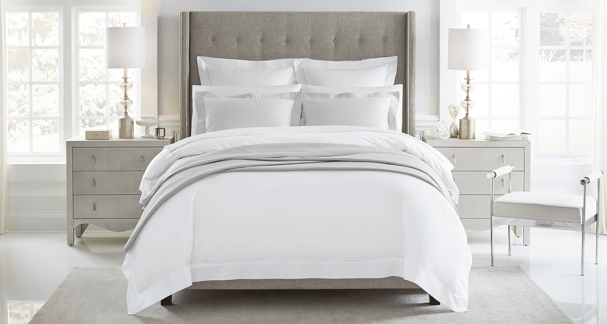 Luxury Giza 45 Egyptian Cotton Flat Sheets