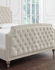 Ashville Upholstered Bed with Footboard