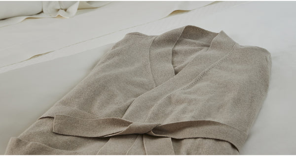 Women'S Cashmere Robe M/L - Sardinia  Collection - By Sferra