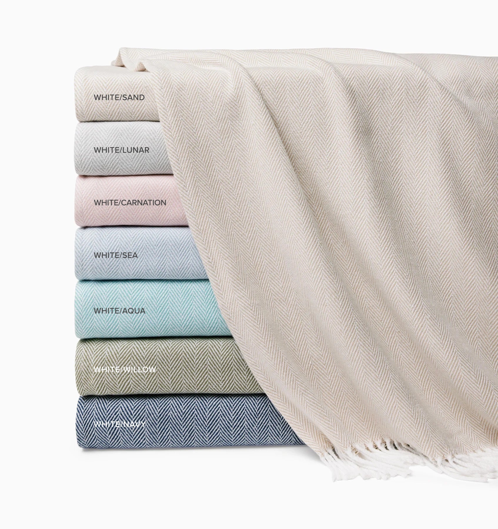 Celine throw colors labeled