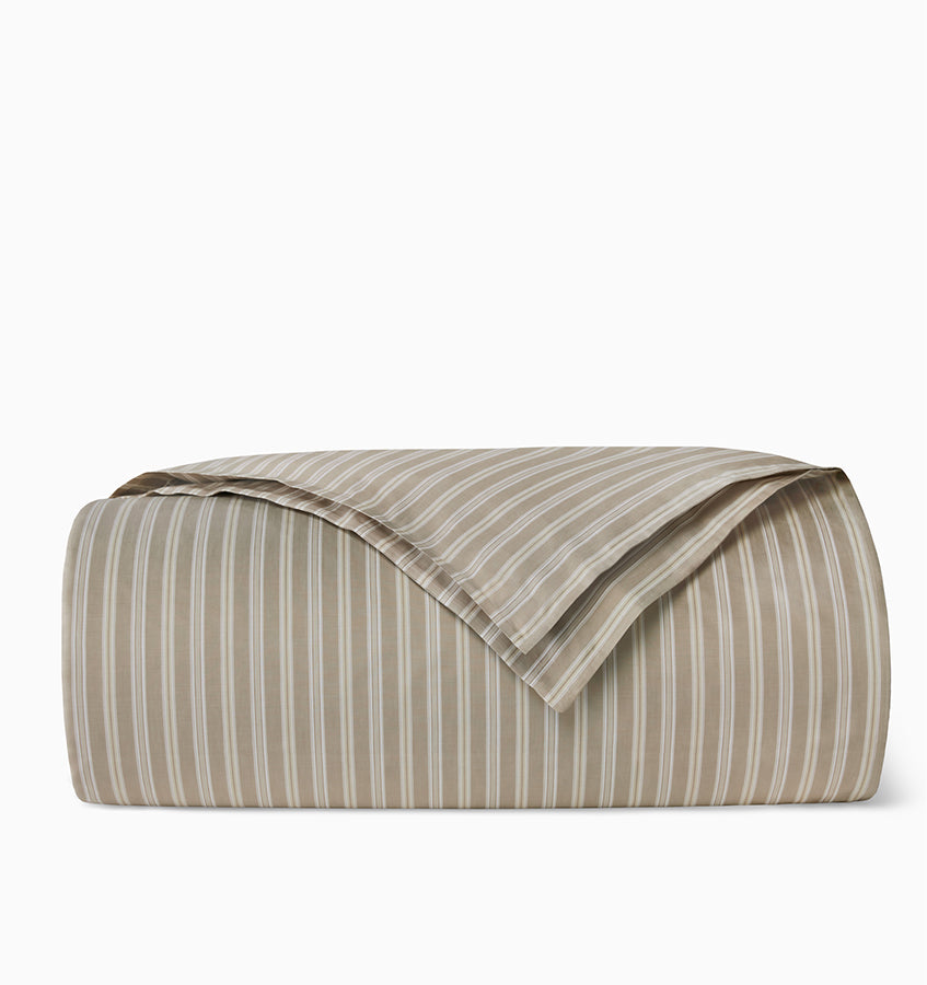 Leranto Duvet Cover - Sateen Striped Duvet Cover | SFERRA