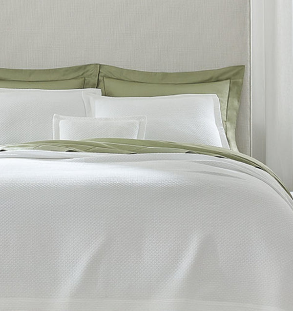 Rombo Coverlet Luxury Piecedyed Piqué Matelassé Bedding SFERRA