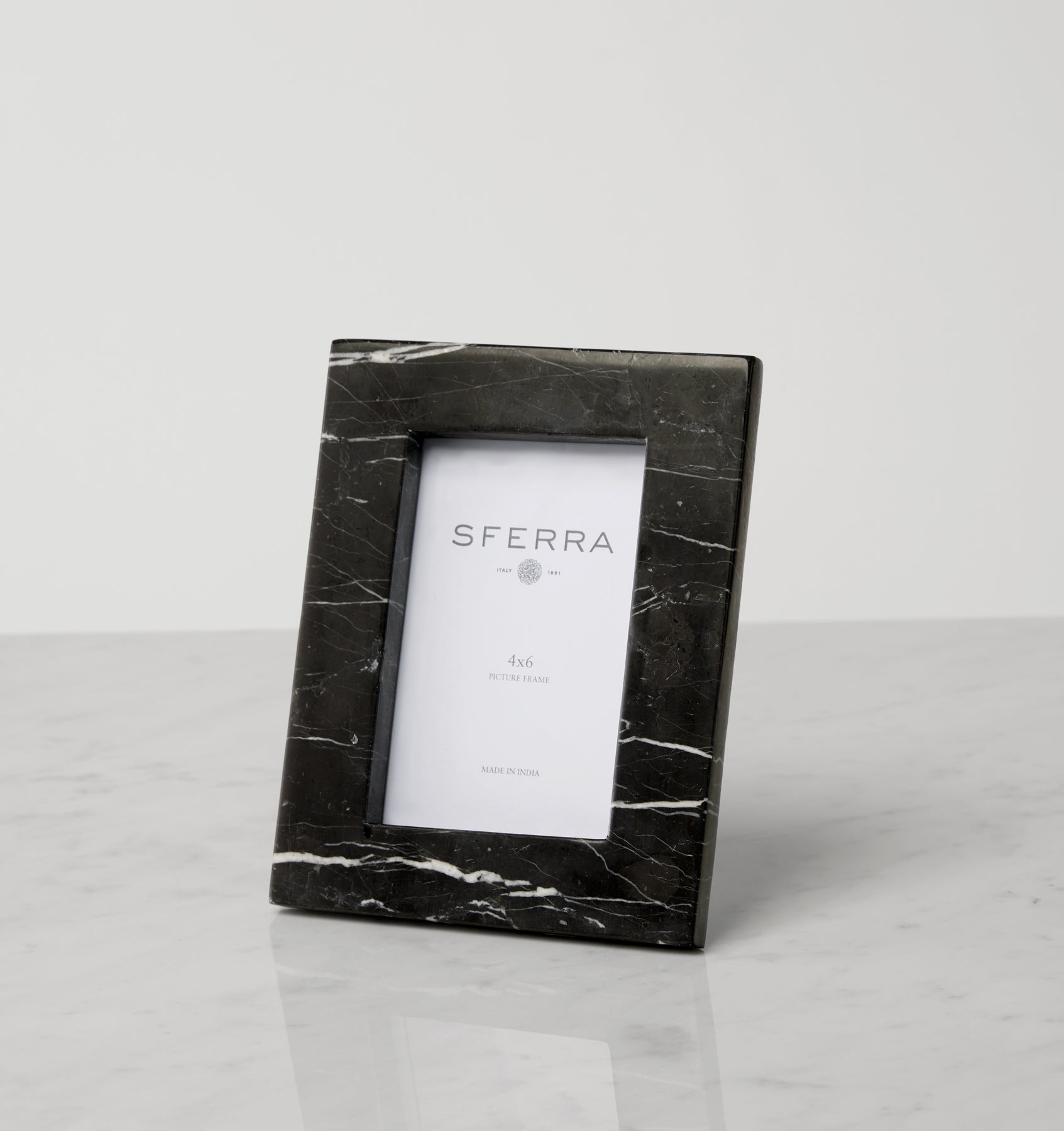 Marquina Frame - Black Marble Picture Frame | SFERRA
