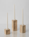 Travertino Candle Holders