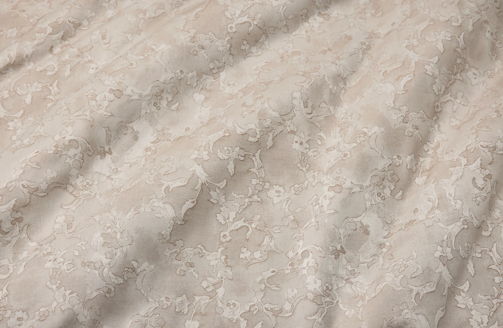 Altea Khaki floral bed linens texture