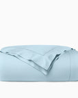 Ariel artic blue duvet cover folded