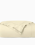 Ariel parchment duvet cover folded