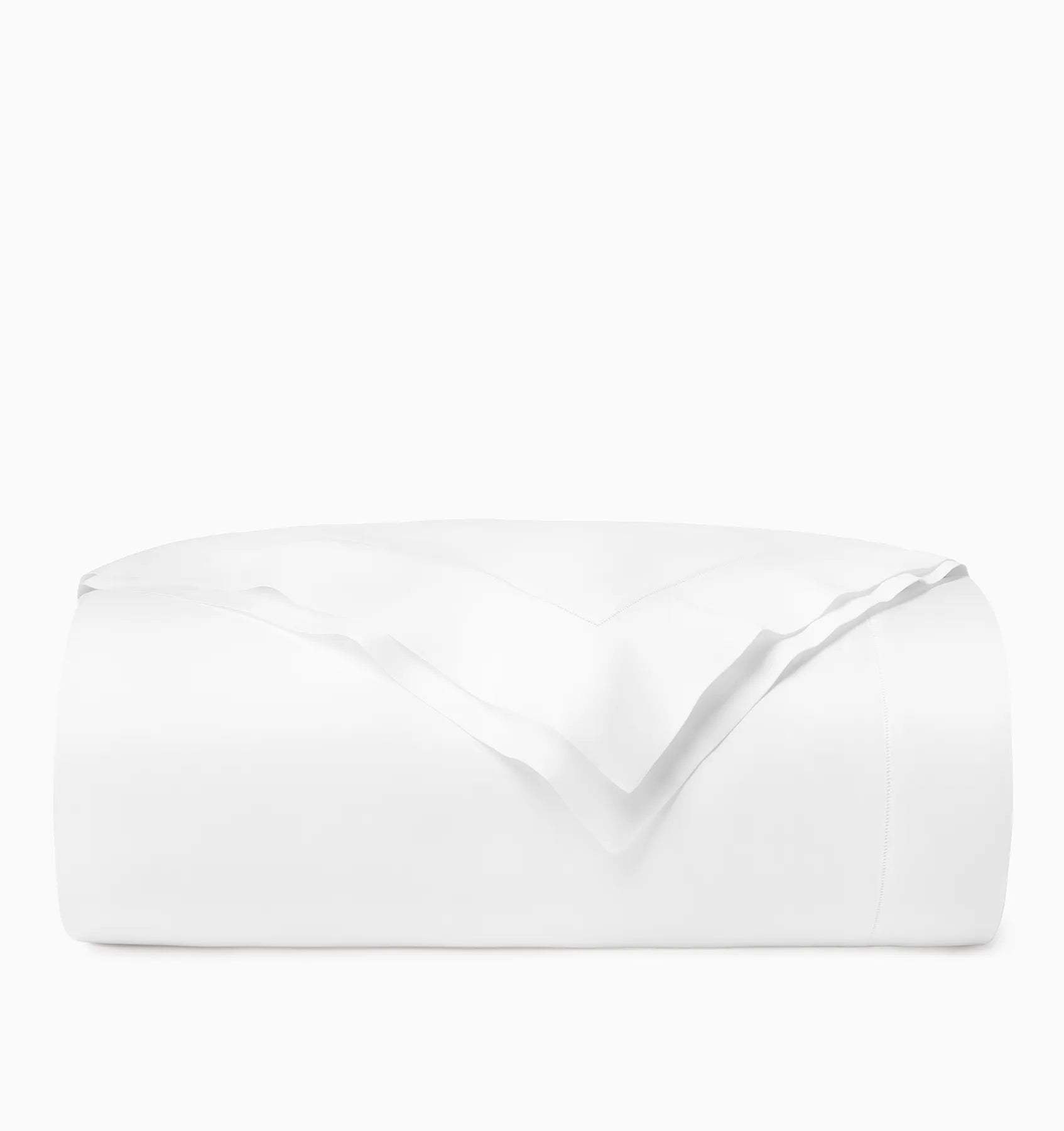Ariel white duvet cover folded