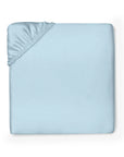 Ariel artic blue fitted sheet folded