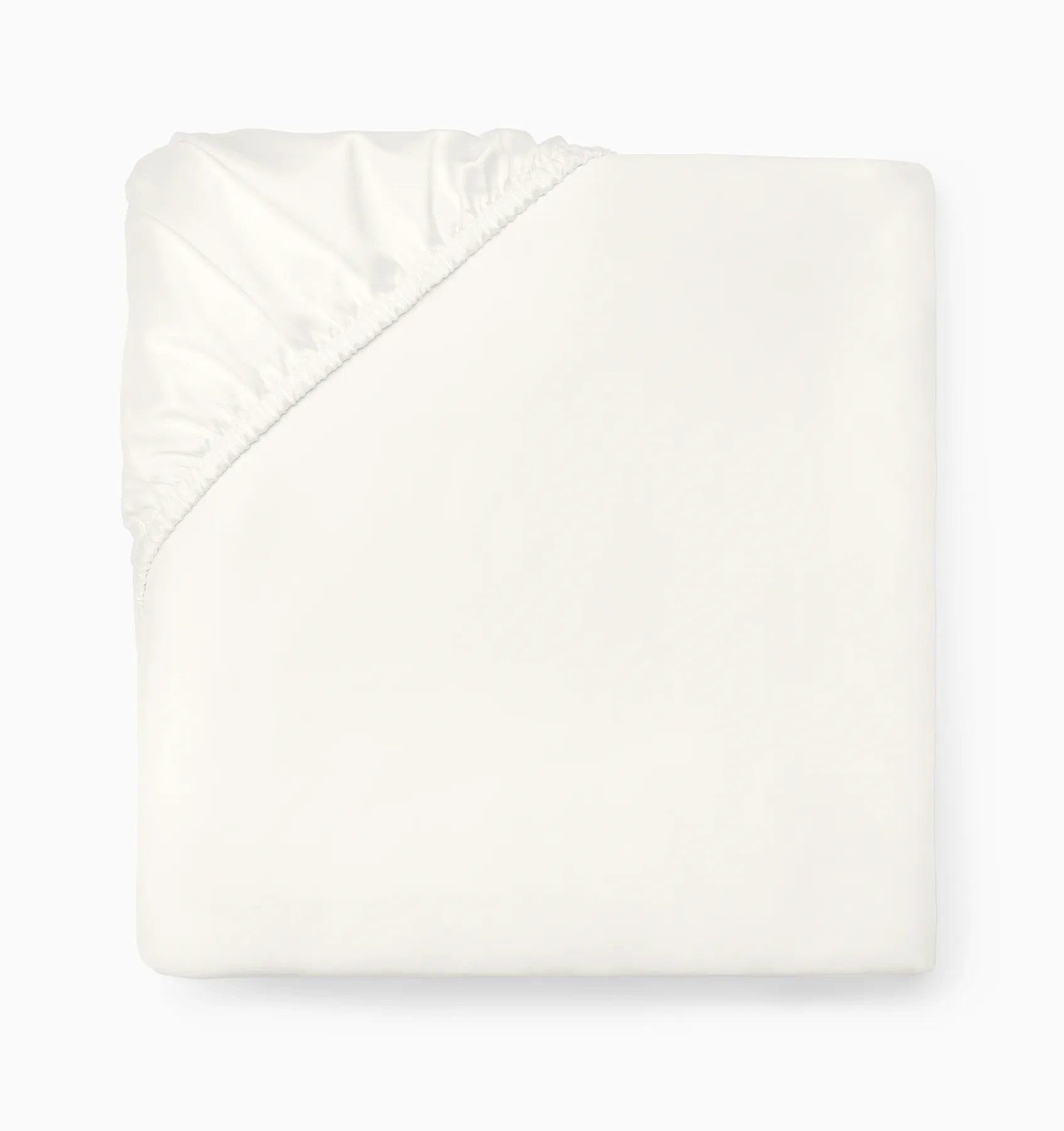 Ariel oyster fitted sheet folded