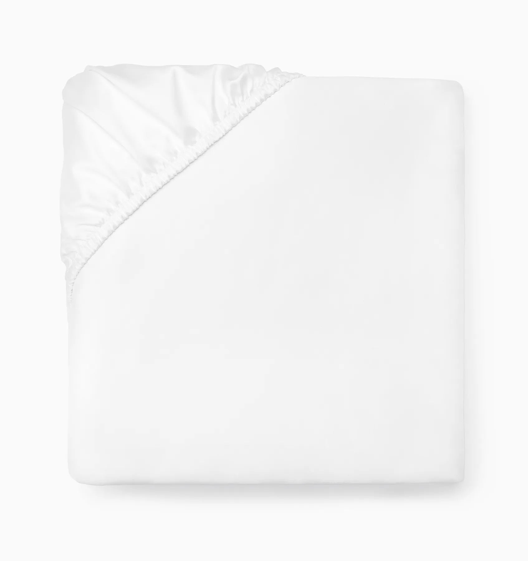 Ariel white fitted sheet folded