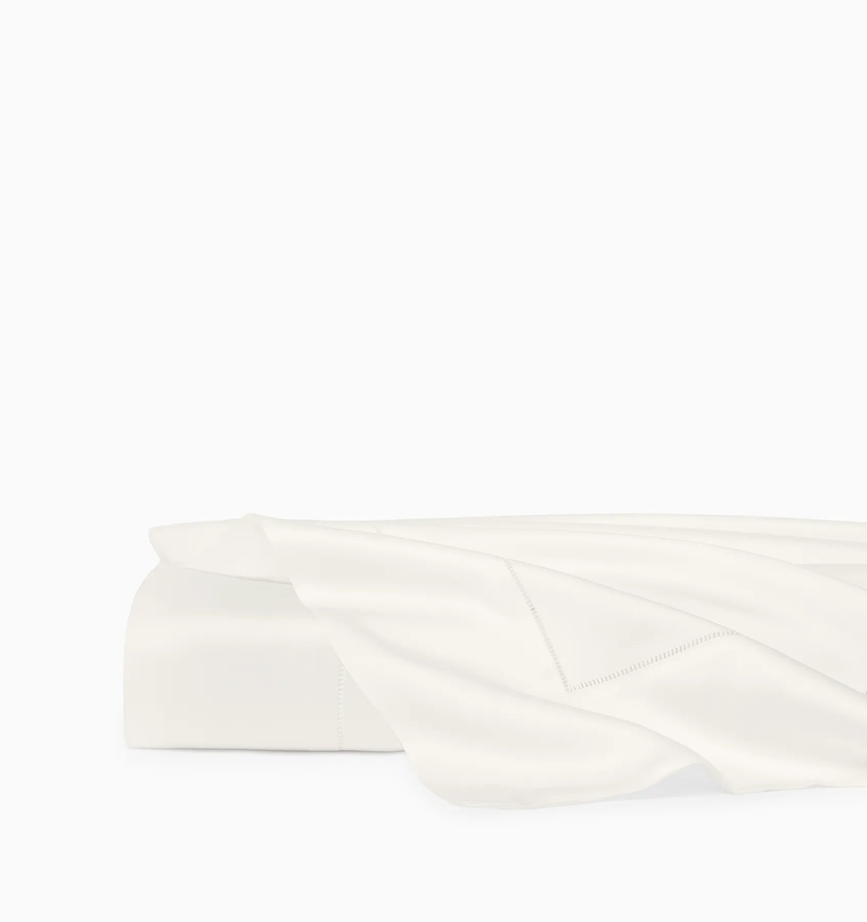 Oyster Ariel flat sheet folded